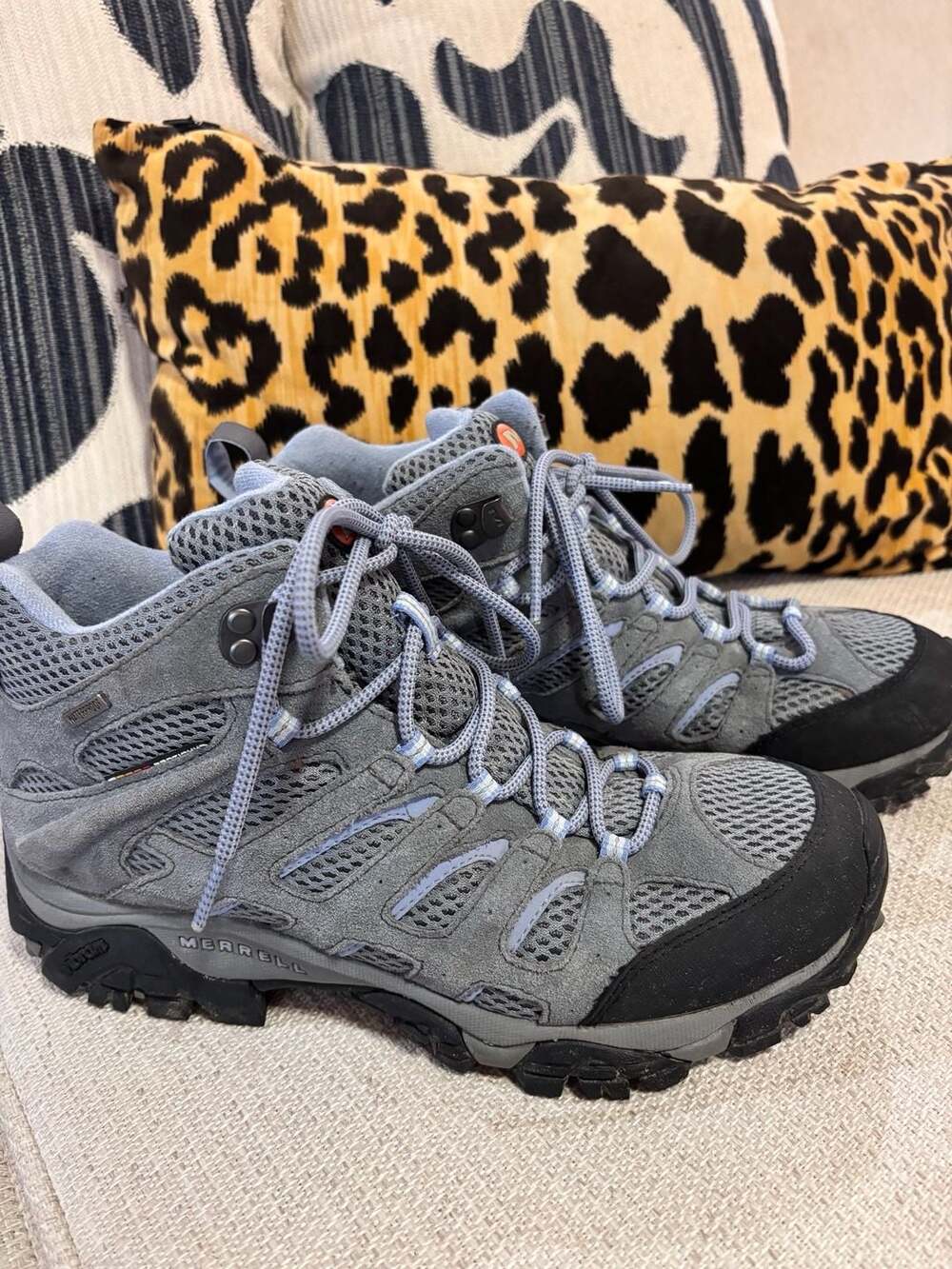 Merrell Moab Mid Waterproof Hiking Boots Grey